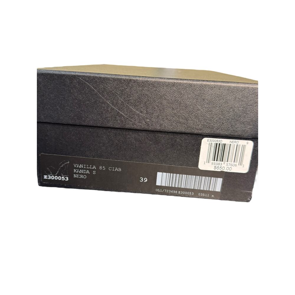 Giuseppe Zanotti NIB Kanda Square Toe High Heel Slides in Black Suede Size 39 - Picture 13 of 13